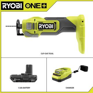 RYOBI ONE+ 18V Cut-Out Tool Kit with 1.5 Ah Battery and Charger PCL540K1