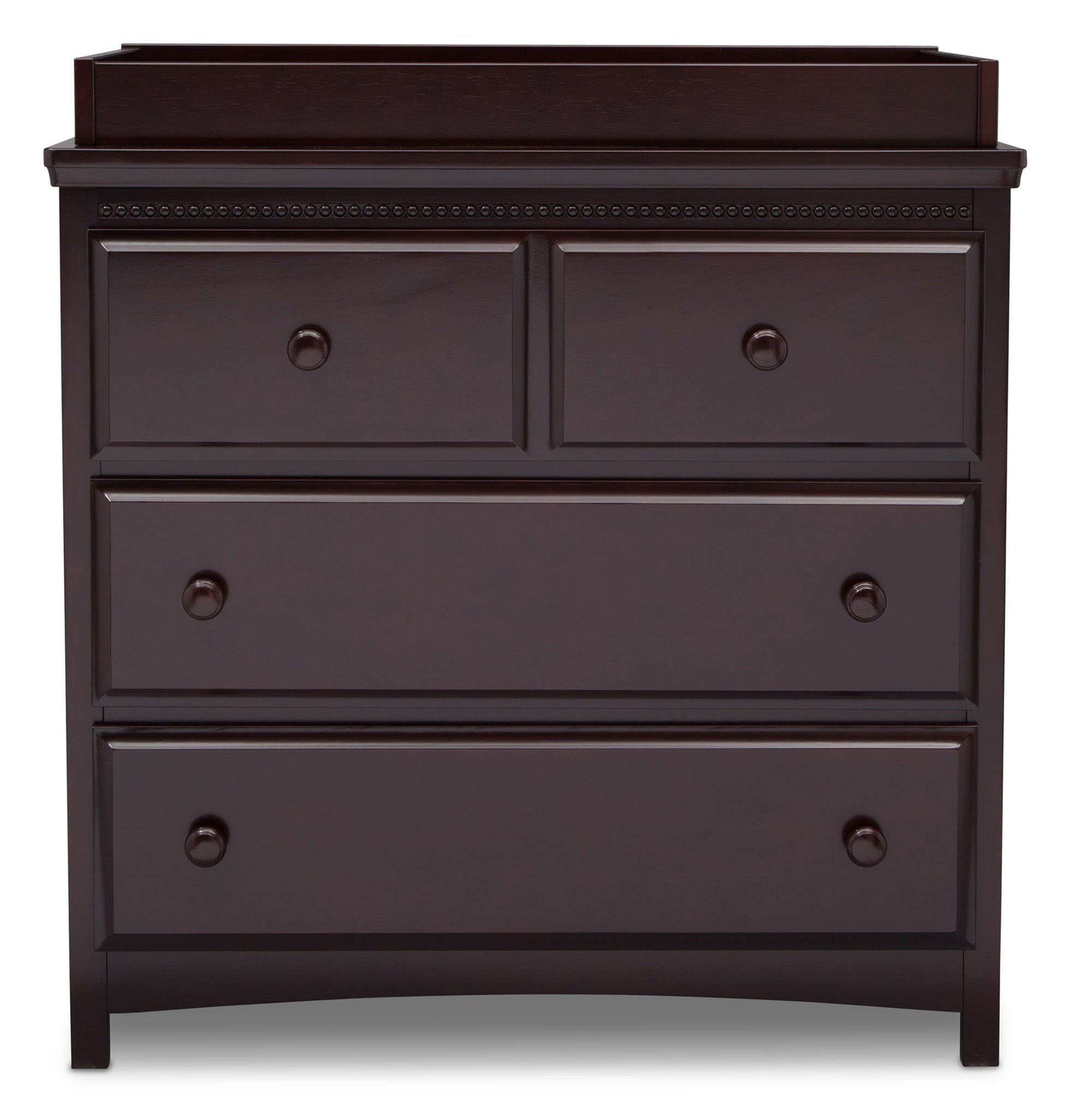 Delta Children Waverly 3 Drawer Dresser with Changing Top, Dark Chocolate