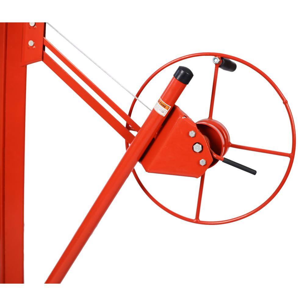 Runesay Drywall Lift Panel 13 ft. Lift Drywall Panel Hoist Jack Lifter in Red CON-CRET-5