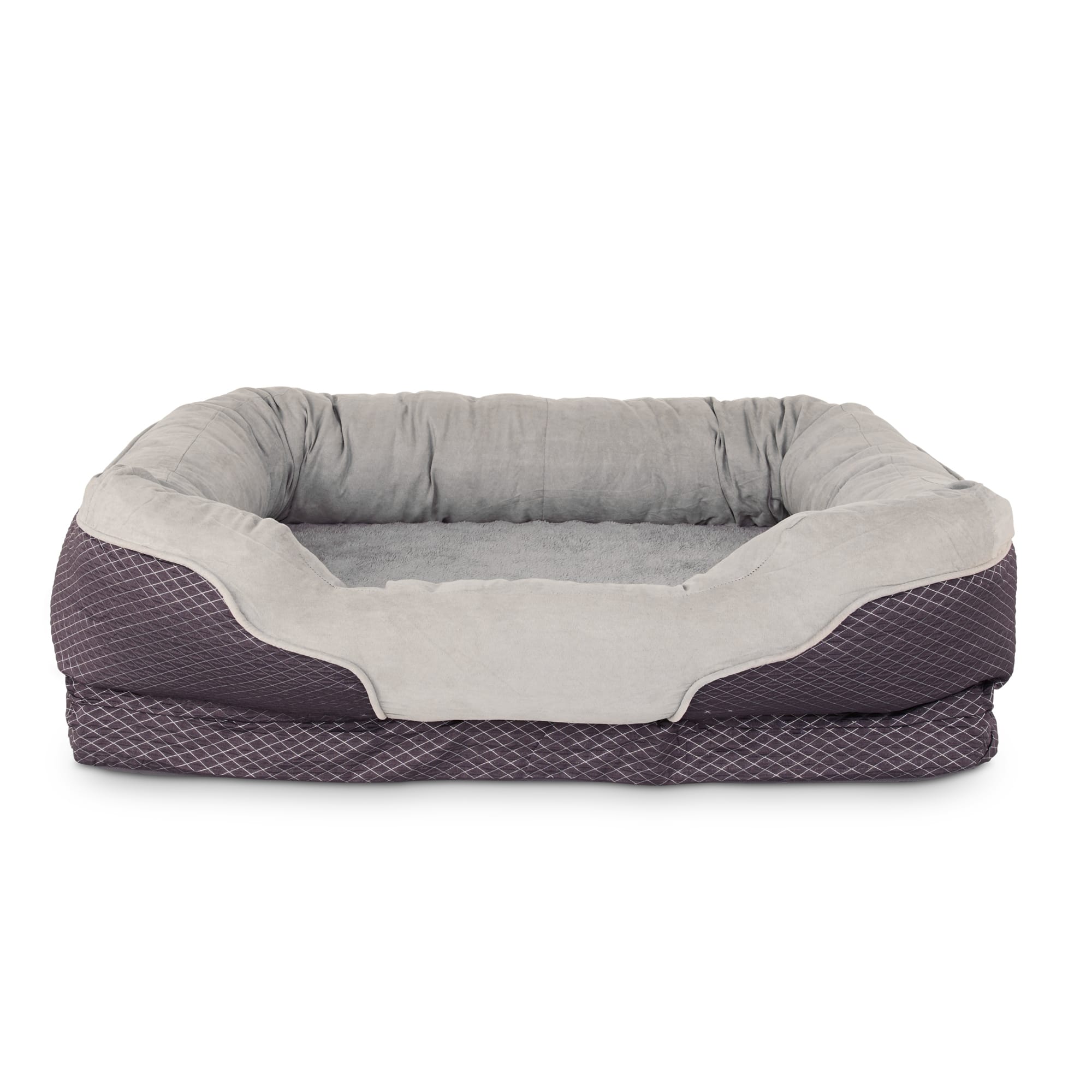 Orthopedic Peaceful Nester Gray Dog Bed， 40