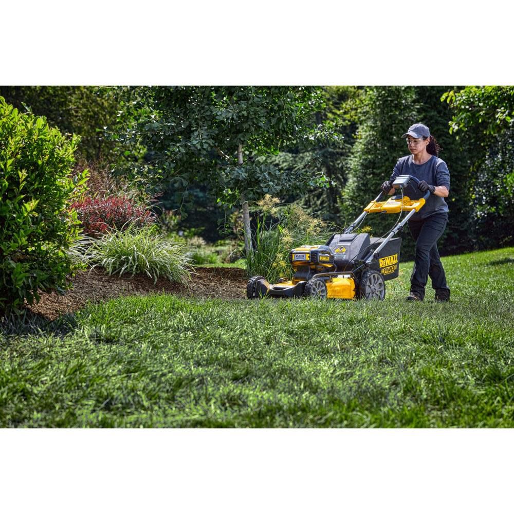 DEWALT 2X20V MAX XR Lawn Mower Brushless Cordless 21 1/2" Rear Wheel Drive Self Propelled Kit DCMWSP255U2 from DEWALT