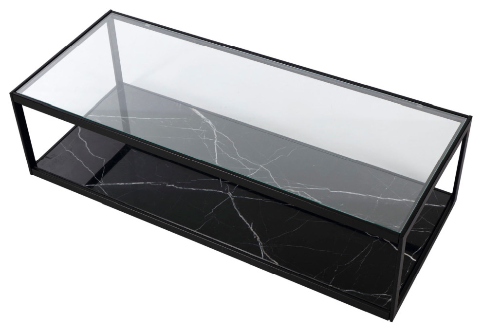 Rectangular Black Marble Coffee Table  Liang  ampEimil Tamon   Industrial   Coffee Tables   by Oroa   Distinctive Furniture  Houzz