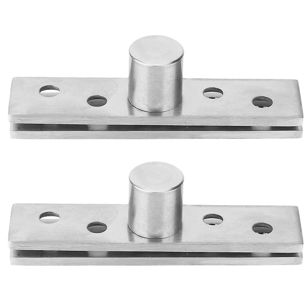 2pcs 360 Degree Rotary Pivot Hinge Stainless Steel Rotating Door Hinge 75mm Longcentral Pivot