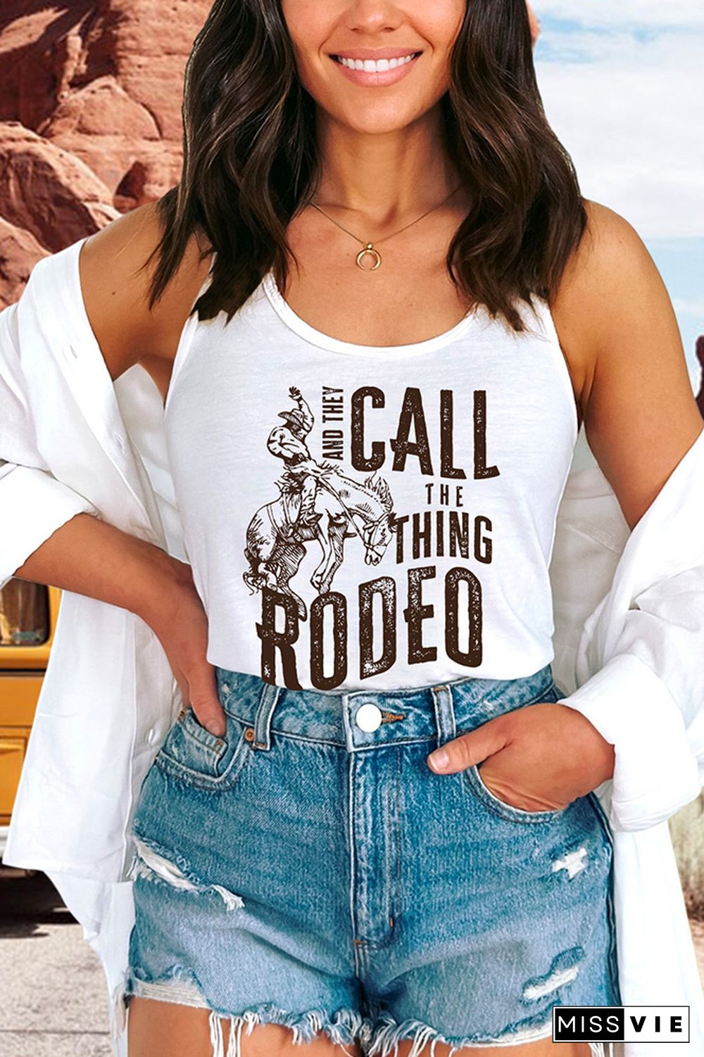 And they Call The Thing Rodeo Tank Top