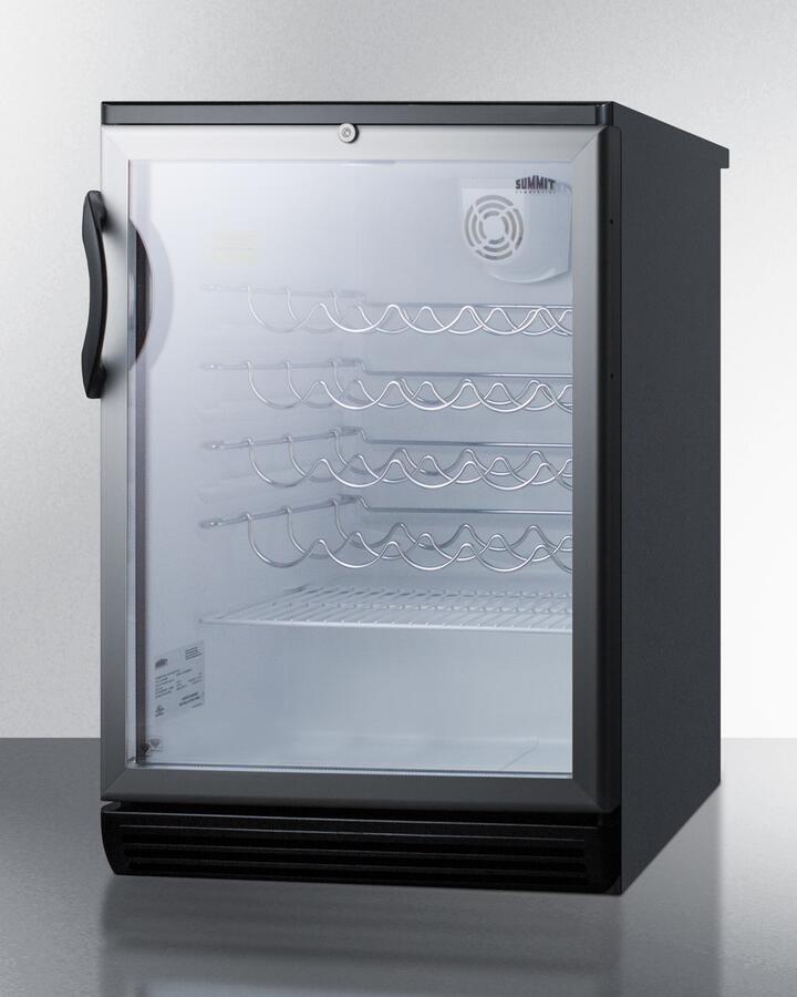 Summit Commercial SWC6GBL 24 Inch Aluminum Wine Cooler