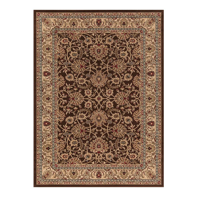 Merinos Mahal Floral Framed Rug