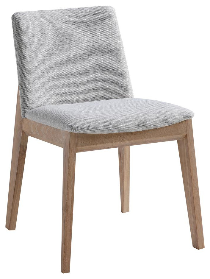 Deco Oak Dining Chair  Grey   Contemporary   Dining Chairs   by BisonOffice  Houzz