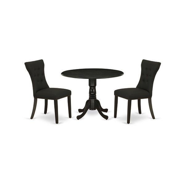 3-Pc Dining Set - a Kitchen Table and 2 Parsons Dining Chairs (Color Options)