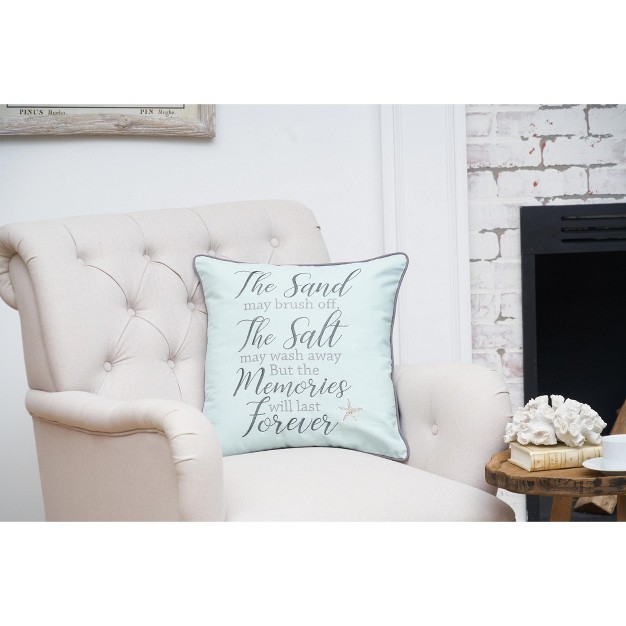 X 18 quot Memories Forever Embroidered Pillow