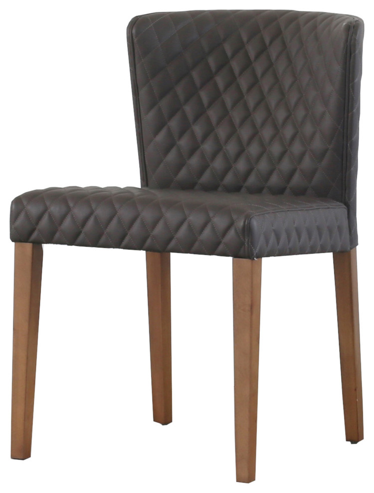 Albie KD Diamond Stitching PU Dining Side Chair   Transitional   Dining Chairs   by New Pacific Direct Inc.  Houzz