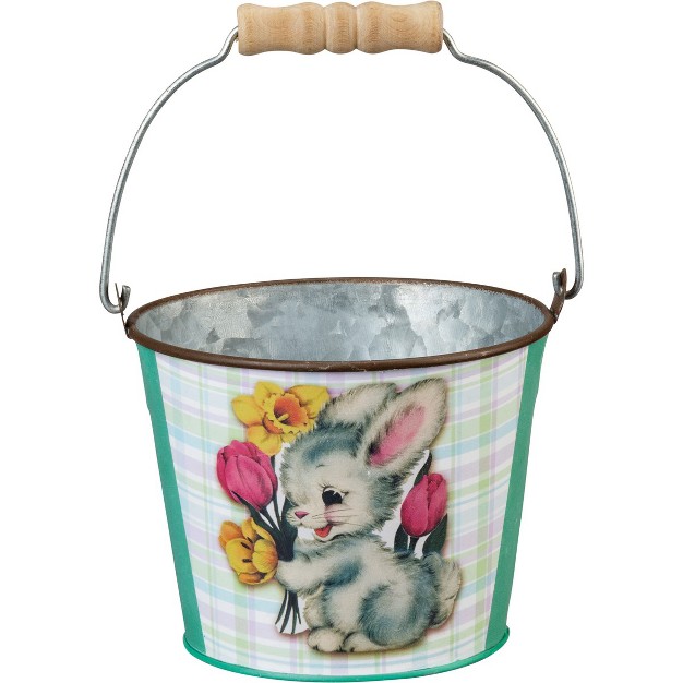 Primitives By Kathy Happy Easter Decorative Bucket Set Of 5