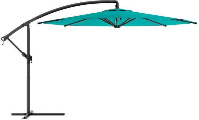 Turquoise Blue Offset Patio Umbrella