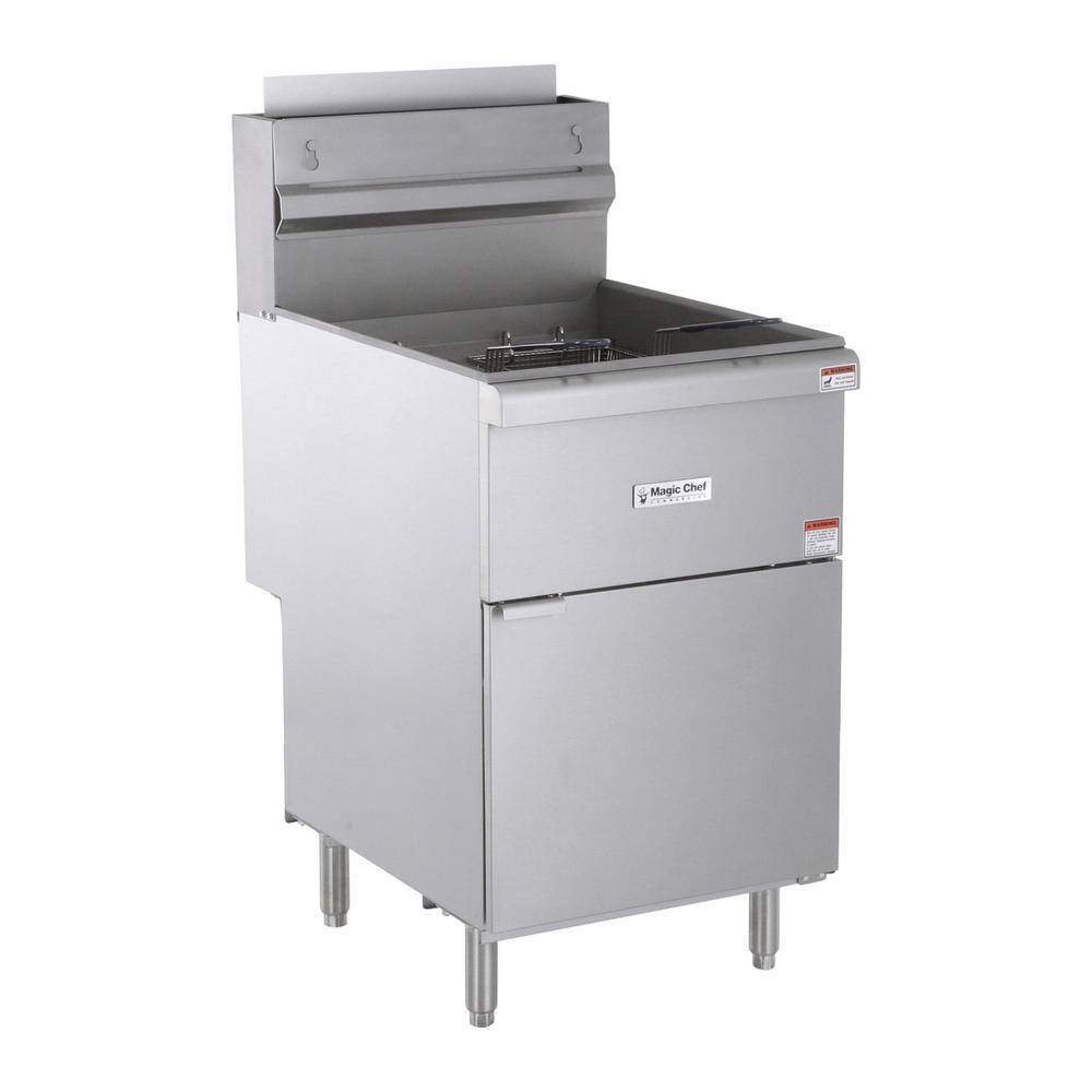 Magic Chef 52 Qt. Stainless Steel Commercial Propane Gas Fryer MCCGF70A-P