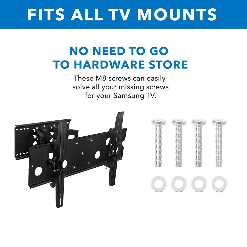 mount-it! M8 Screws for  TV (8-Piece) MI-M8KIT