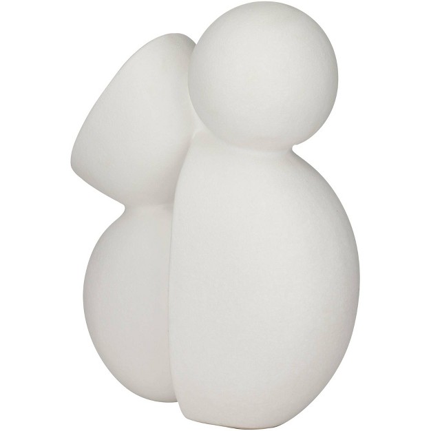 High Matte White Ceramic Figurine