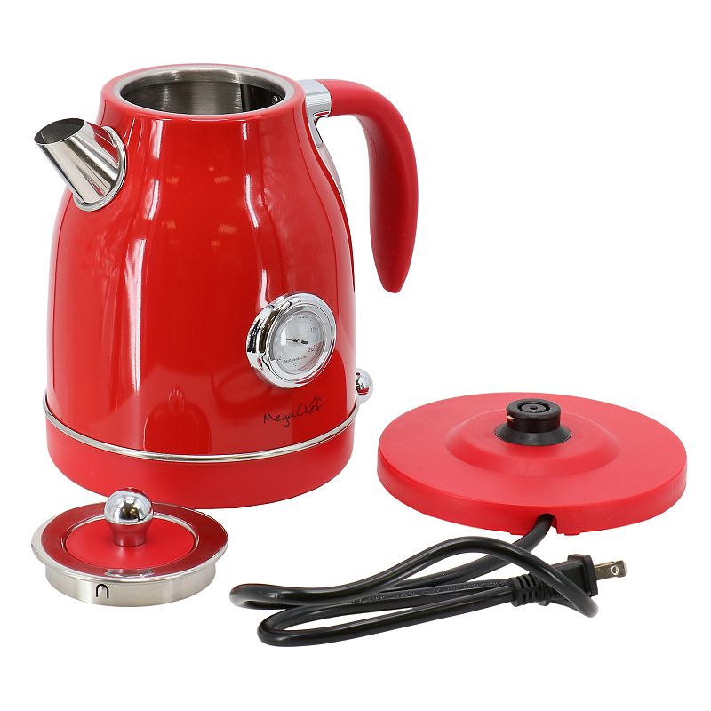 MegaChef 1.7-Liter Electric Tea Kettle and 2-Slice Toaster Combo