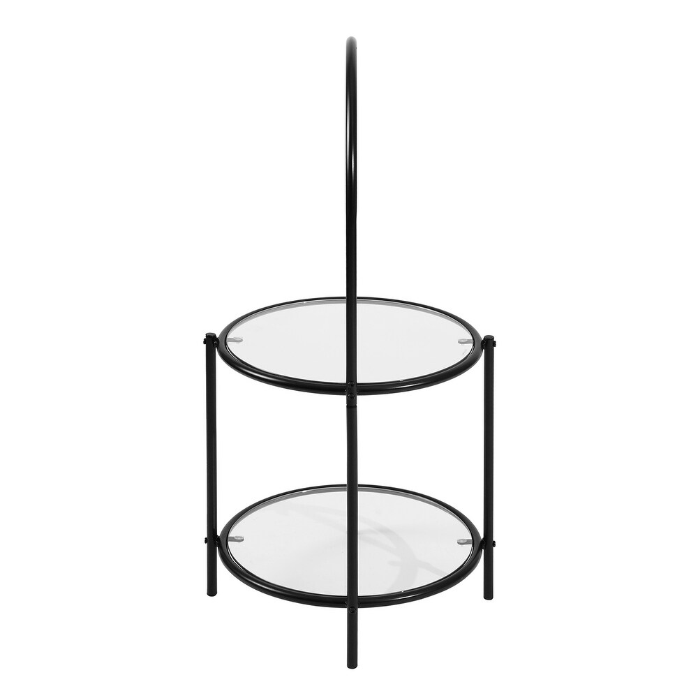 Carbon Loft Elwing End Table Plant Stand