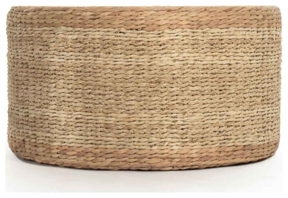 Woven Ottoman   Beach Style   Footstools And Ottomans   by Zentique  Inc.  Houzz