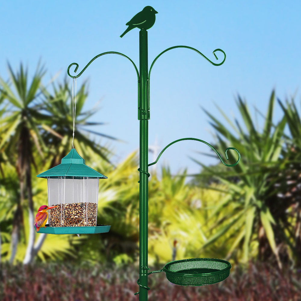 YANZ Bird Feeder Pole， Premium Bird Feeder Stand Outside，Bird Feeding Station Outdoors， 72.8