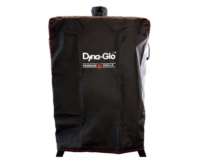 DynaGlo Premium Vertical Offset Charcoal Smoker Cover - DG1235GSC