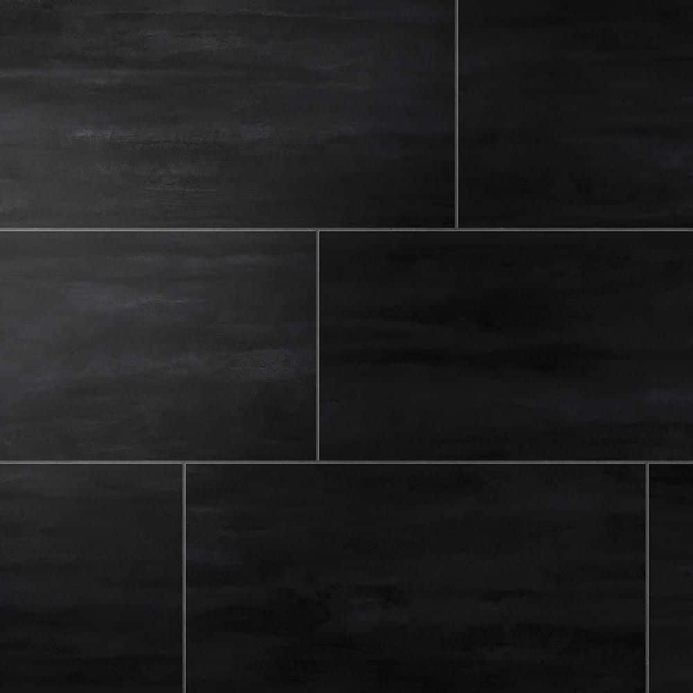 Corso Italia Ray Black 12 in. x 24 in. Porcelain Floor and Wall Tile (15.50 sq. ft.Case) 610010002822