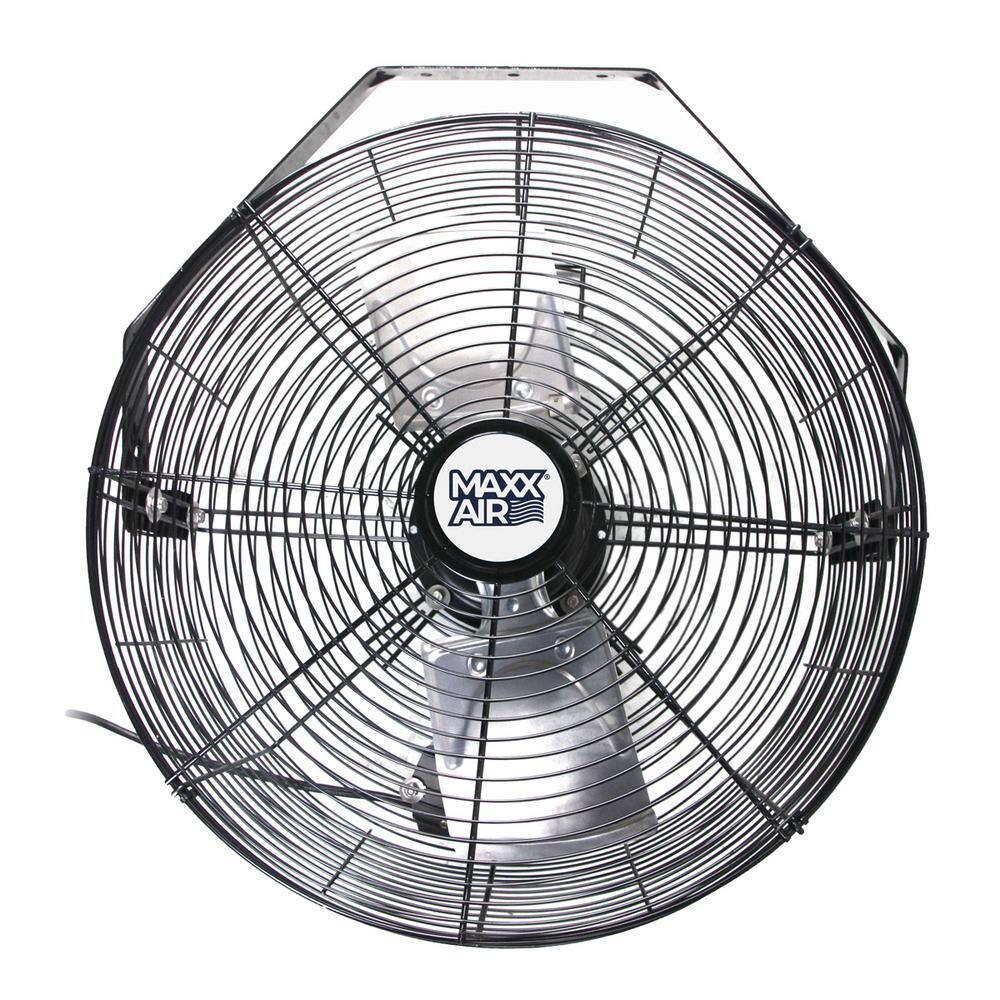 Maxx Air 18 in. 3-Speed High Velocity Wall Mount Fan with 2-Blades HVWM 18CD