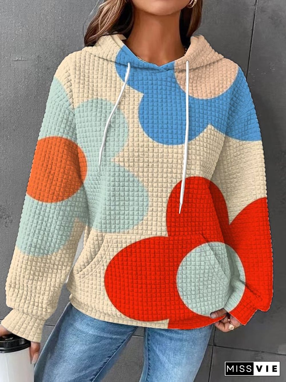 Casual Floral Print Casual Sweatshirt