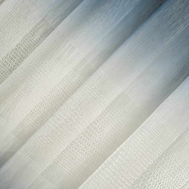 Atlantic Ombre Open Weave Sheer Grommet Top Curtain Panel Scott Living