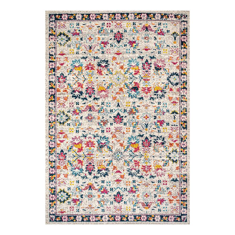 JONATHAN Y Modern Persian Boho Floral Rug