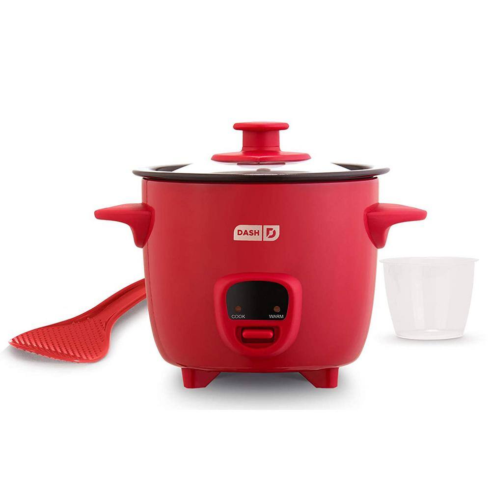 Dash Mini 16-oz. 2-Cup Rice Cooker in Red with Keep Warm Setting 985119608M