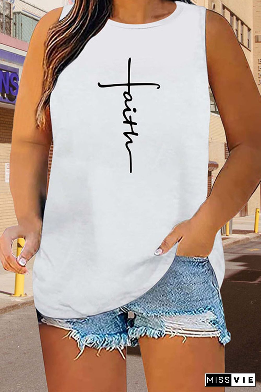 Plus Size Faith Tank Top