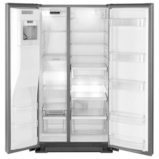 Whirlpool 21 cu. ft. Side by Side Refrigerator in Fingerprint Resistant Stainless Steel Counter Depth WRSA71CIHZ