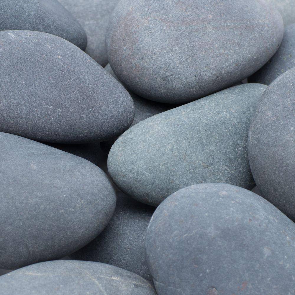 Rain Forest 2200 lbs. 1 in. to 3 in. Grey Mexican Beach Pebbles (Super SackCovers 170 sq. ft.) RFGMBP3-2200-SS