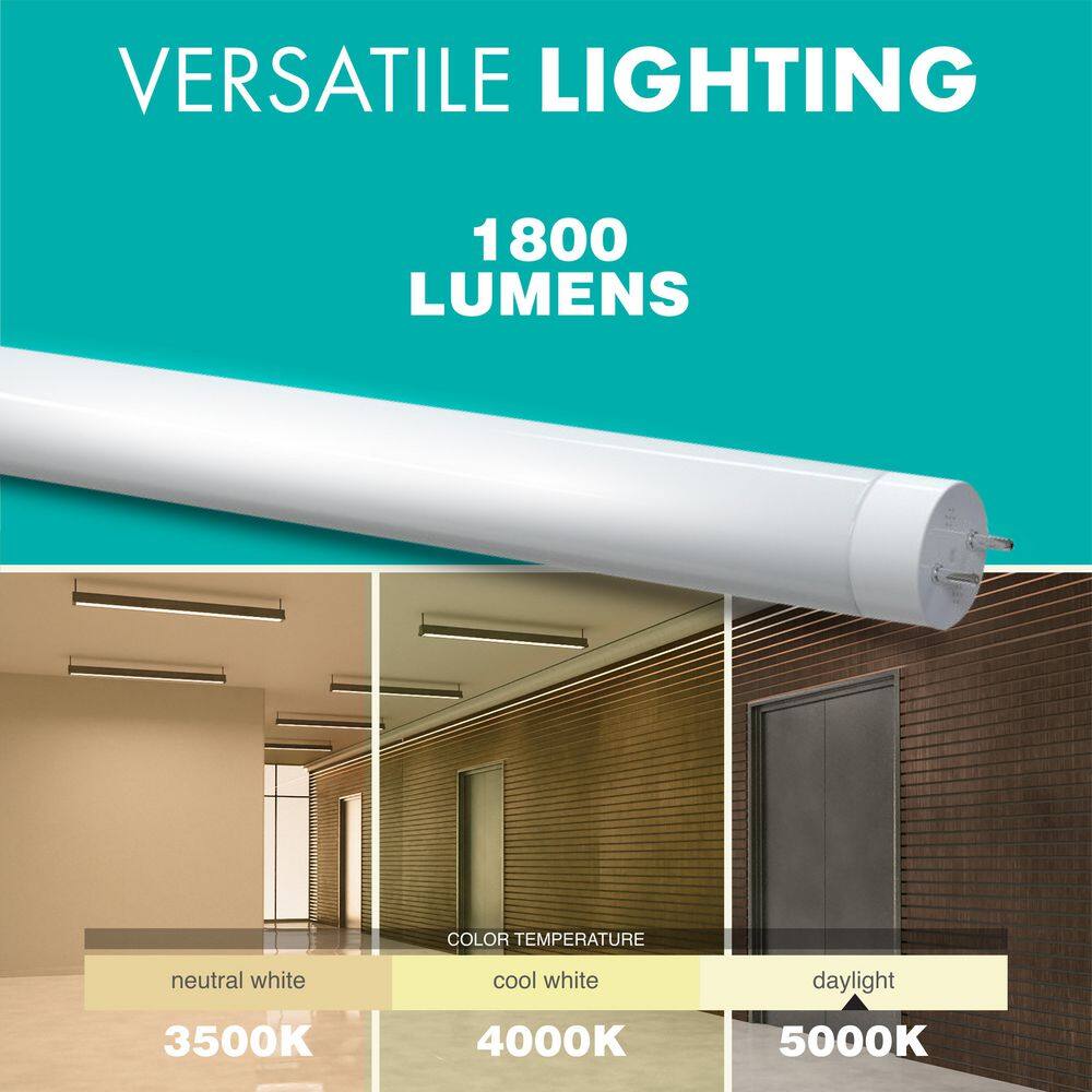 Simply Conserve 11-Watt32-Watt Equivalent 4 ft. Linear T8 Type A LED Tube Light Bulb Daylight 5000K 25-pack L11T8G50A-25