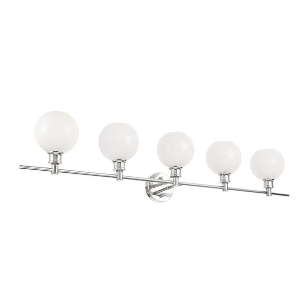 Camille 5-Light Frosted Glass Wall Sconce