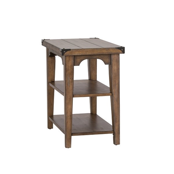 Aspen Skies Weathered Brown with Gray Hang Up Chair Side Table