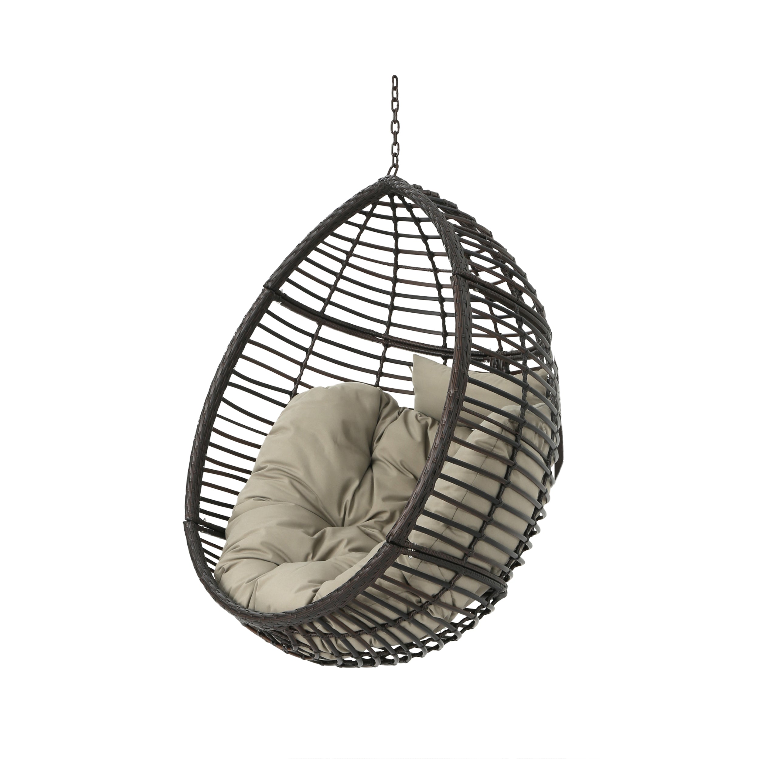 Leasa Indoor/Outdoor Hanging Teardrop / Egg Chair (Stand Not Included)