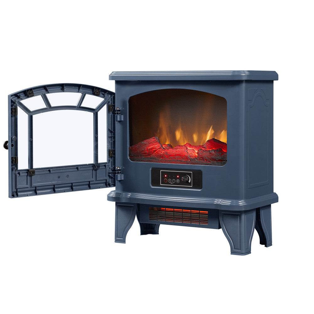 Duraflame® Infrared Quartz Electric Fireplace Stove Heater, Blue