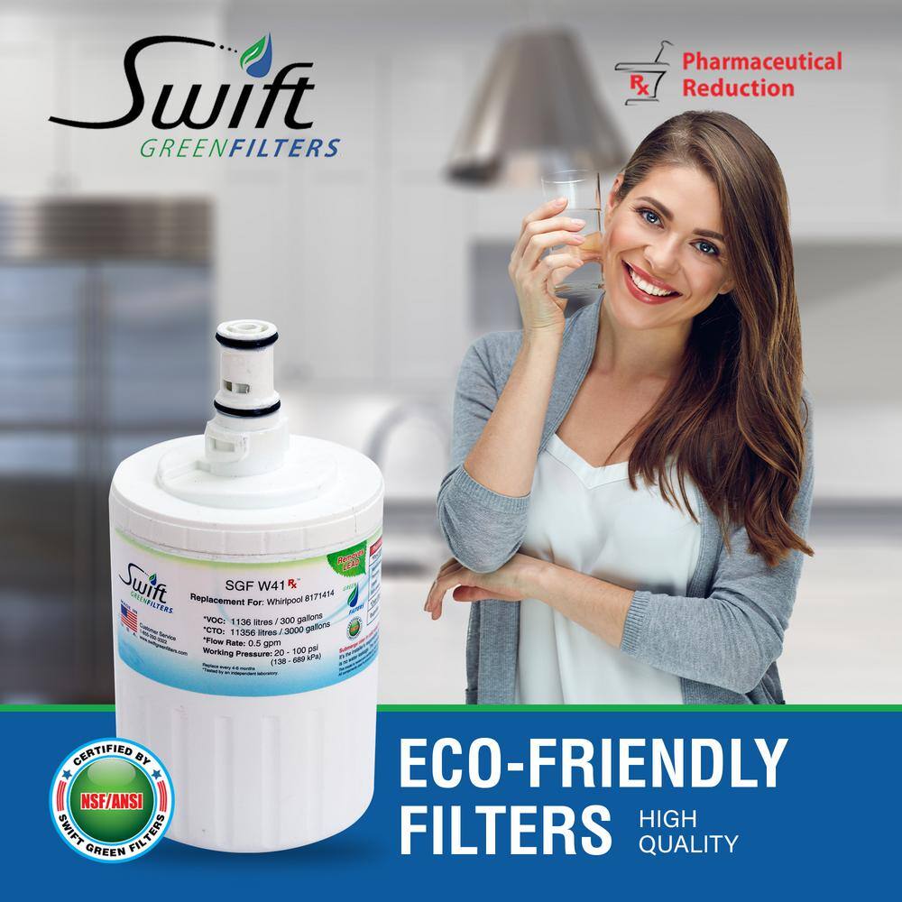 Swift Green Filters Replacement Water Filter for Whirlpool 8171414 SGF-W41 Rx