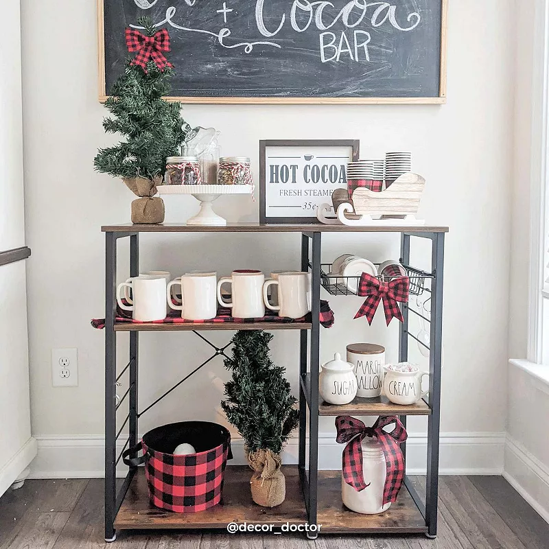 Metal Frame Kitchen Shelf