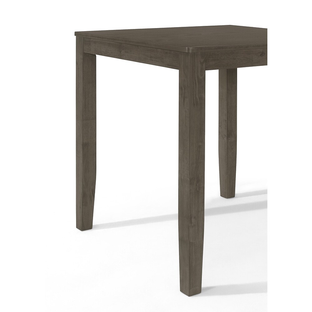 CraftPorch Simple Classy Square Counter Height Dining Table   Grey