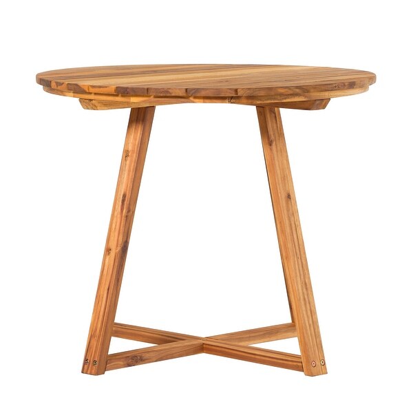 Middlebrook 36inch Round Solid Wood Patio Dining Table