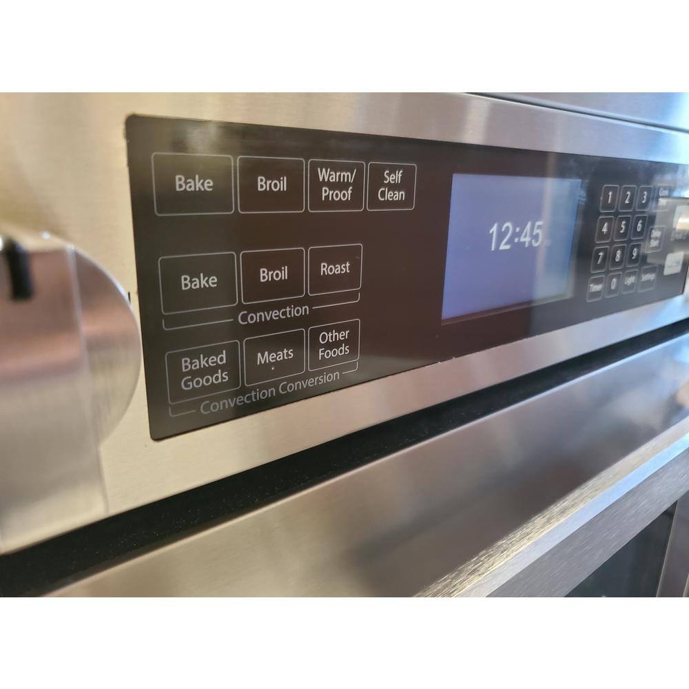 Bravo KITCHEN 30 in. 5-Element Electric Range with Bake Convection Broil and Steam Clean in Stainless Steel BV301RE