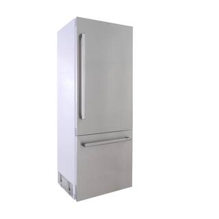 Kucht 30 in. Width 16 cu. ft. Built-In Bottom Freezer Refrigerator in Custom Panel Ready Counter Depth KR300SD