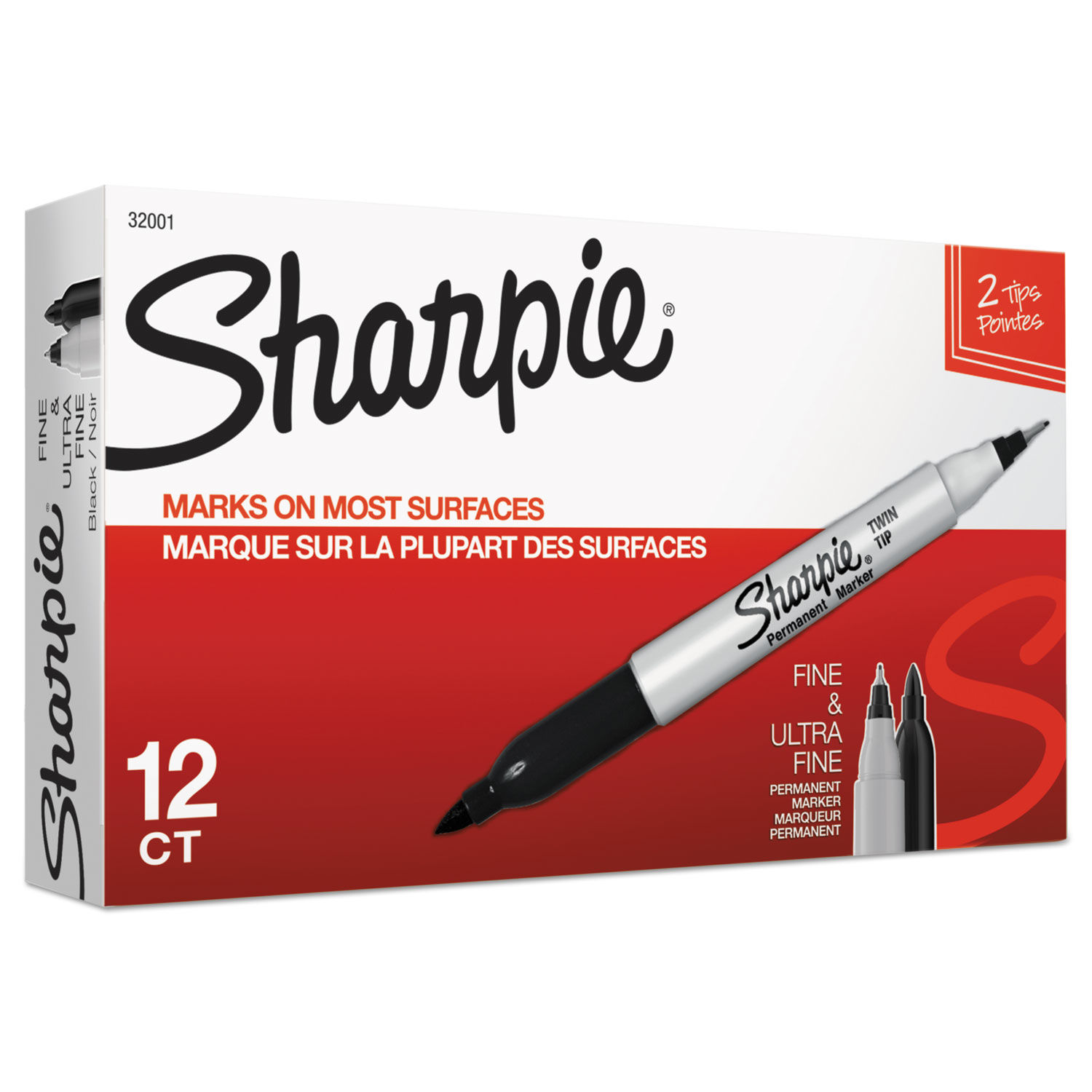 Twin-Tip Permanent Marker by Sharpieandreg; SAN32001