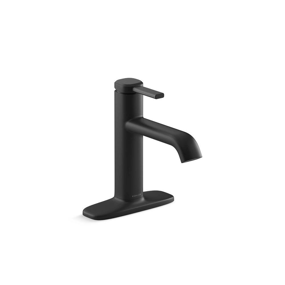 KOHLER Ashan Single Hole Single-Handle Bathroom Faucet in Matte Black K-R27136-4D-BL