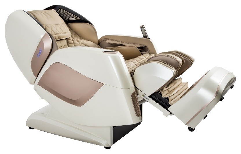 Osaki OS Pro Maestro 4D L Track Massage Chair With Foot Roller  Beige   Contemporary   Massage Chairs   by easymassagechair  Houzz