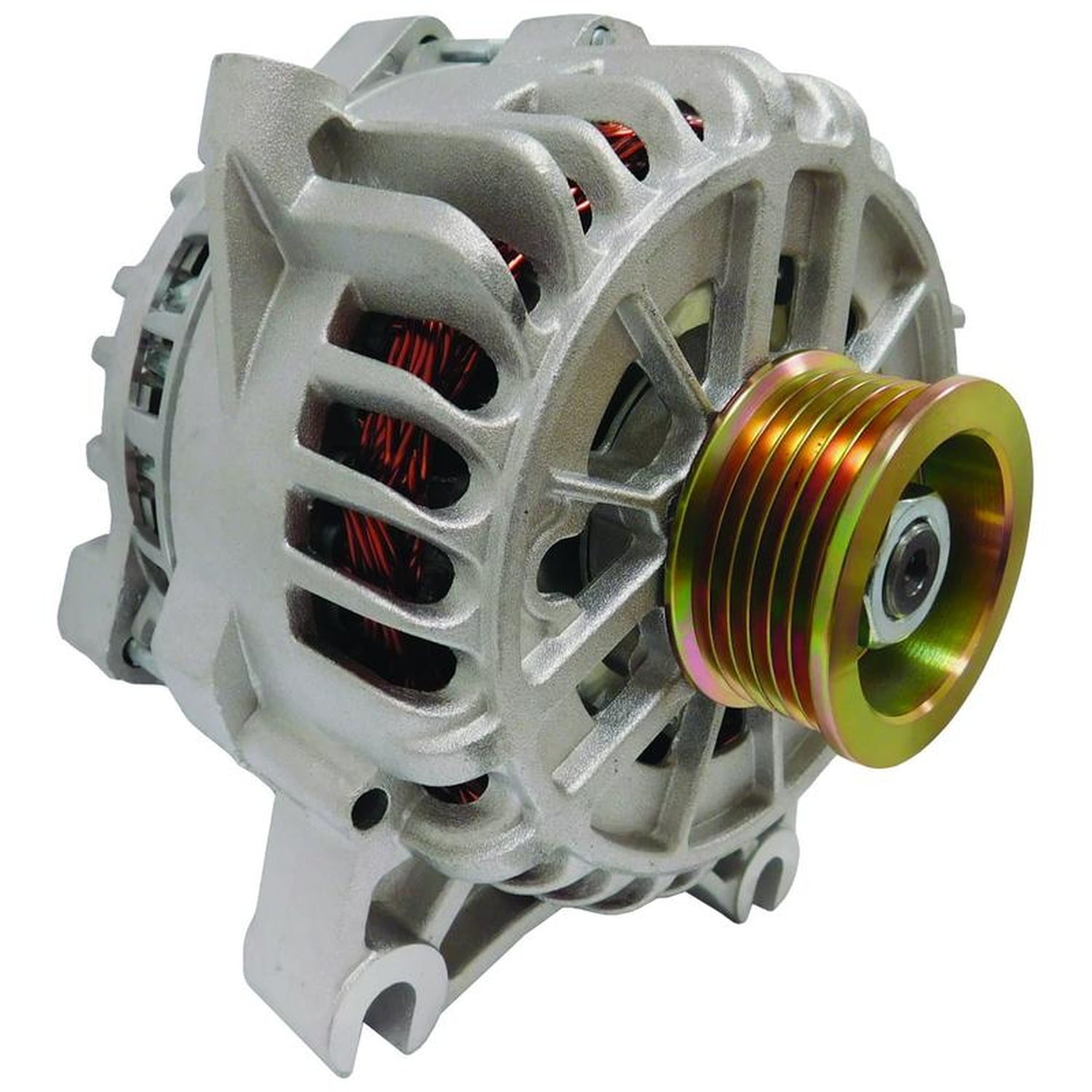 New 200A High Output Alternator Compatible With Ford Crown Victoria and Lincoln Town Car V8 4.6L 281cid 2003 2004 2005 03 04 05 W1U-10300-BB 3W1Z-10346-BA 3W1Z-10346-BARM 3W1Z-10346-CA AFD0098