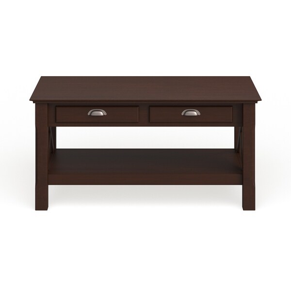 Porch and Den Melwood X-design 2-drawer Coffee Table