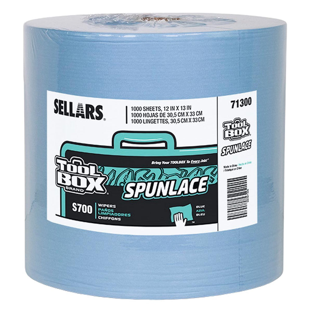 Sellars TOOLBOX S700 Spunlace Wipes， 1，000/Roll